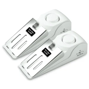 2pcs Portable Door Stopper Door Stop Alarm